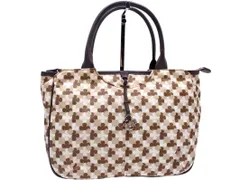 marie claire マリクレール 総柄 トート バッグ ベージュ ■■ レディース