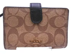 COACH コーチ シグネチャー 二つ折り 財布 ベージュ ■■ レディース