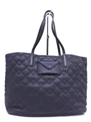 MARC BY MARC JACOBS マークバイマークジェイコブス PVC ポーチ付き キルティング トート バッグ 黒 ■■ レディース