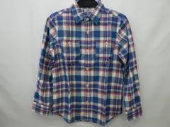 ミキハウス MIKI HOUSE シャツ 140サイズ DOUBLE.B ダブルビー チェック柄 長袖 子供服 中古 美品