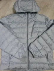 MUSINSAムシンサスタンダード シティレジャー フーディー ライト ダウン ジャケット クラウディーブルー カラー XL