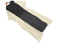 loaf LE TRICOT ロフ ドッキング ワンピース sizeONE/黒ｘベージュ ■◇ レディース