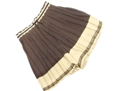 axes femme アクシーズファム プリーツ レース キュロット パンツ sizeM/茶 ■◇ レディース