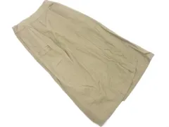 URBAN RESEARCH DOORS アーバンリサーチドアーズ 綿麻 巻き ラップ スカート size38/カーキ ■◇ レディース