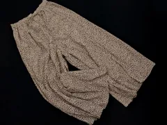GLOBAL WORK グローバルワーク レオパード柄 ワイド パンツ sizeM/ベージュ ■◇ レディース