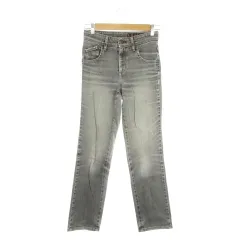 サムシング something デニムパンツ ジーンズ ストレート 27×32 グレー /AH10 ■GY99