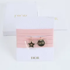 極美品 クリスチャンディオール スター チャーム ブレスレット ゴールド アクセサリー ピンク チョーカー レディース EEE DQ69-5【中古】