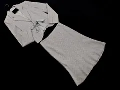 UNTITLED アンタイトル ツイード セットアップ ジャケット スカート スーツ size1/グレー ■◇ レディース