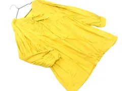 niko and ニコ アンド リボン レース チュニック ブラウス シャツ sizeF/黄 ■◇ レディース