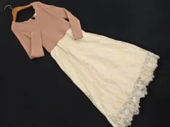 LAISSE PASSE レッセパッセ ドッキング ワンピース size38/ピンクベージュxオフホワイト ■◇ レディース