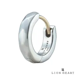 ライオンハート カッティング フープピアス シルバー925 シルバー 片耳用 1点売り メンズ ブランド LION HEART