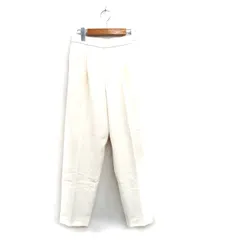 グローバルワーク GLOBAL WORK スラックス パンツ センタープレス シンプル L アイボリー 白 /KT33