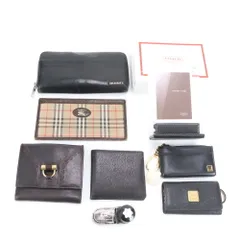 まとめ 8点 セット バーバリー ディーゼル ダンヒル など レザー 長財布 ウォレット キーケース フォトフレーム メンズ REE DM10-5【中古】