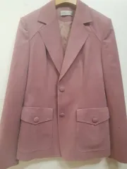 ピンクスーツジャケット(55)ほぼ新品