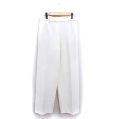 プラステ PLST ワイドパンツ センタープレス 無地 L オフホワイト 白 /FT42