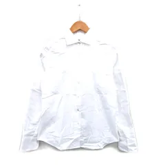 メーカーズシャツ カマクラ MAKER'S SHIRT 鎌倉 シャツ ブラウス 長袖 コットン ヘリンボーン柄 38 ホワイト 白 /KT33