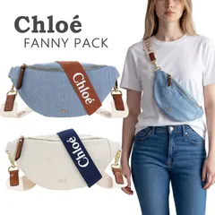 Chloe Kids クロエ キッズ ボディバッグ 大人もOK 2026年初夏新作 デニムブルー ベージュ ショルダー ベルトバッグ ロゴ レディース ウエストポーチ コットン C20880