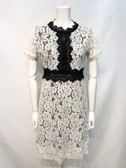 2415 DAZZY デイジー　キャバクラ　ドレス　総レース　フレア　ミディ　タイト　キャバドレス　M