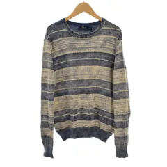 ポロ ラルフローレン POLO RALPH LAUREN ニット セーター 長袖 クルーネック S 青 ブルー ■ECD001