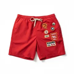 ディースクエアード2 レッド パッチ ハーフパンツ M