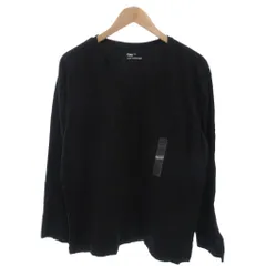 ギャップ GAP タグ付き 長袖Tシャツ XL 黒 ブラック Vネック  胸ポケット 872745-03-6 /HW ■ECF001
