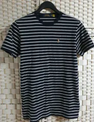 ポロ ラルフローレン ストライプ 半袖 Tシャツ L
