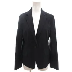 グリーンレーベルリラクシング ユナイテッドアローズ green label relaxing 美品 ジャケット 38 紺 ネイビー ノッチドラペル 1つボタン 長袖 /SJ ■ECF001