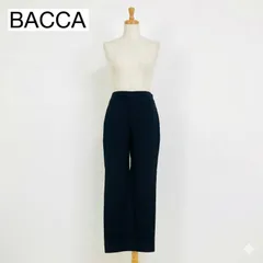 BACCA バッカ トゥモローランド ウールワイドパンツ スラックス 36 S ブラック 黒 レディース #K027-38のサムネイル