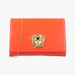 ヴェルサーチェ(ヴェルサーチ)VERSACEラ メデューサ オレンジ パテント CLG731347179276