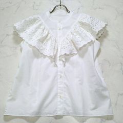 shirocon ループ刺繍セーラーブラウス ホワイト 38 - メルカリ