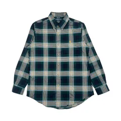 00s Ralph Lauren ラルフローレン CUSTOM FIT チェック柄 BD ボタンダウン 長袖シャツ L/メンズ オールド