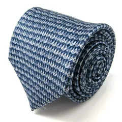 ブルガリ ネクタイ ブランド 総柄 動物柄 シルク  PO メンズ ネイビー BVLGARI 【中古】