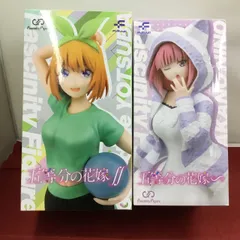 2点セット 未開封品 Fukuya プライズ フィギュア 五等分の花嫁 Fascinity Figure 中野二乃 猫耳パーカー 中野四葉 ジムデート 外箱ダメージ