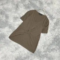 【良品】UNTITLED アンタイトル　半袖ニット ツイストデザイン(4)大人カワイイ 上品
