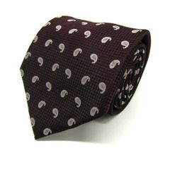 ブリックハウス ネクタイ ブランド 小紋柄 ペイズリー 東京シャツ PO メンズ ブラウン BRICK HOUSE 【中古】