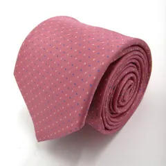 スーツセレクト ネクタイ ブランド ドット柄  PO メンズ ピンク SUIT SELECT 【中古】