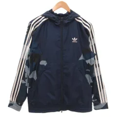 アディダスオリジナルス adidas originals フルジップパーカー ジャケット ポリエステル M 紺 ネイビー /ML ■GY12