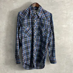 70's Wrangler チェック ウエスタンシャツ