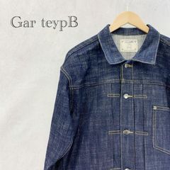 美品 パパス 高級デニムブルゾン 背面デカロゴ ギンガムチェック 希少L