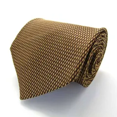 コムサ・デ・モード ブランド ネクタイ シルク チェック柄 PO メンズ ブラウン COMME CA DU MODE 【中古】