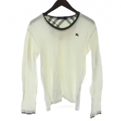 バーバリーブラックレーベル BURBERRY BLACK LABEL 長袖 Tシャツ カットソー 2 Vネック チェック柄 長袖 /KW ■GY99