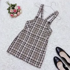 ZARA チェック柄キャミワンピース XS
