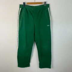 adidas アディダス トラックパンツ サイドライン グリーン Lサイズ メンズ 古着 ストリート スポーツMIX　アメカジ