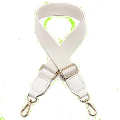 ナスカン付き コットンPUレザー 斜め掛け 幅広太め ショルダー紐 無地 調節可能 レディース 付け替え用 バッグベルト バッグ用ストラップ 交換用 ショルダーバッグ ショルダーベルト DIY [Vitalux] スペアストラップ