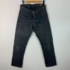 TROPHY CLOTHING トロフィークロージング デニムパンツ ダブルニー ブラック 30サイズ メンズ 古着 アメカジ ワーク系のサムネイル