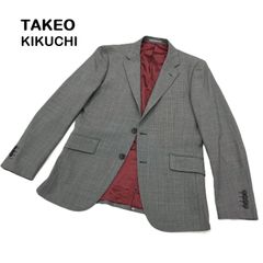 TAKEO KIKUCHI　クールドッツストレッチジャケット　グレー系　2 TAKEO KIKUCHI クールドッツストレッチジャケット グレー系 2 - メルカリ