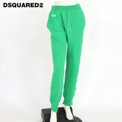 ディースクエアード DSQUARED2 レディース ロングパンツ シワ加工カシミアニットスウエット グリーン系  （サイズ/XS）ds0089のサムネイル