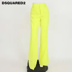 ディースクエアード DSQUARED2 レディース ロングパンツ サイドチュールデザインブーツカットパンツ イエロー系  （サイズ/38）ds0101のサムネイル