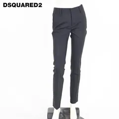 ディースクエアード DSQUARED2 レディース ロングパンツ センタープレススラックスパンツ ブラック系  （サイズ/36/38/40）ds0100のサムネイル