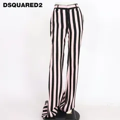 ディースクエアード DSQUARED2 レディース ロングパンツ ストライプ柄フレアパンツ ピンク系  （サイズ/38）ds0107のサムネイル